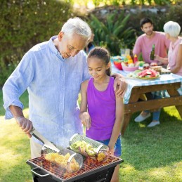 BBQ grilio krepšelis, tinklinės grotelės daržovėms, 19 x 8 cm, nerūdijantis plienas
