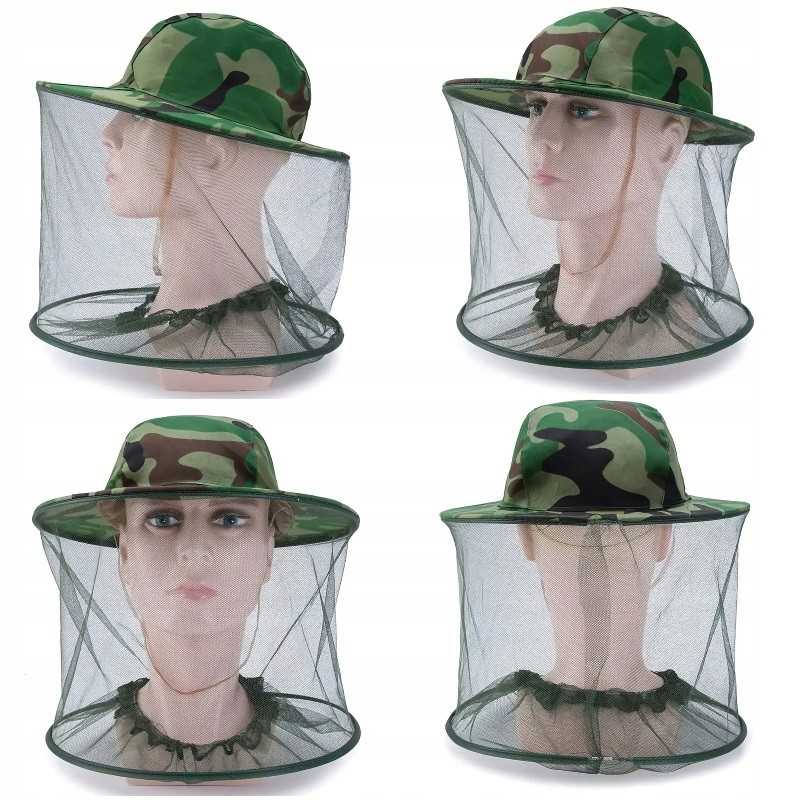 Medvilninė kepurė nuo uodų apsaugo nuo uodų ir kamufliažinių bičių