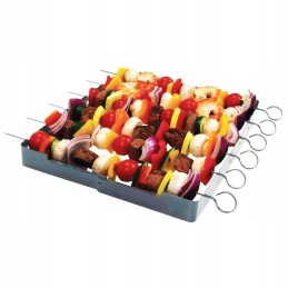 Šašlykų stovas, grilio grotelės, iešmeliai, 4 vnt.