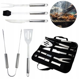 Grilio priedų rinkinys 5 viename dėkle