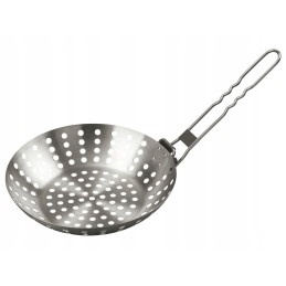 Apvalus padėklas, sulankstoma grilio keptuvė