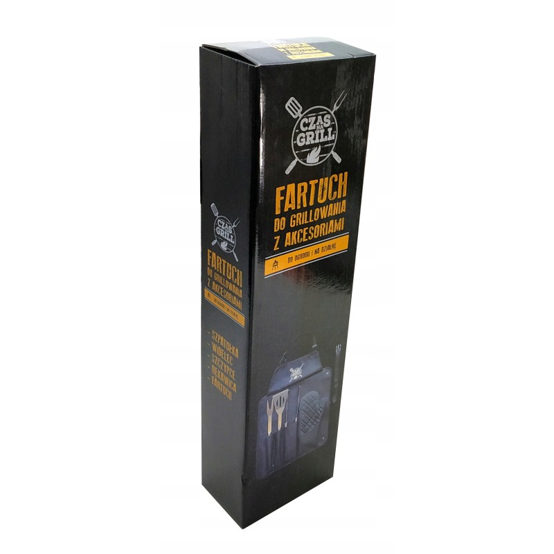 Priedai: kepsninės reikmenų rinkinys su prijuoste