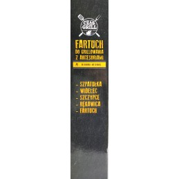 Priedai: kepsninės reikmenų rinkinys su prijuoste