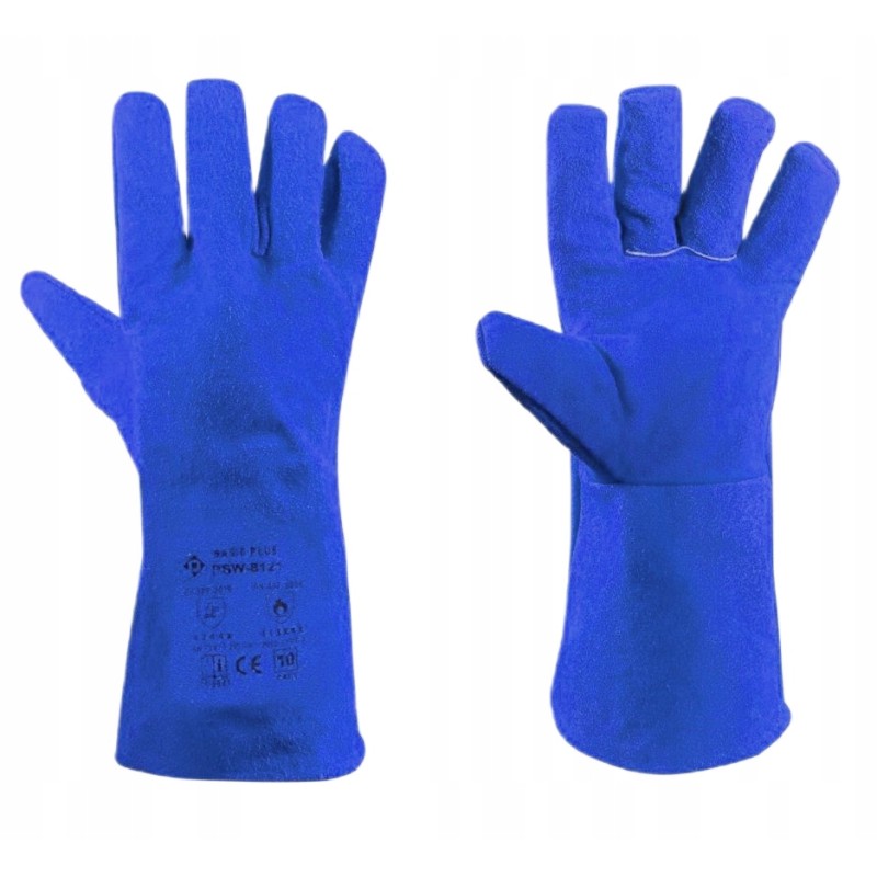 Mėlynos ugniai atsparios pirštinės