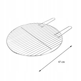 Chromuotos plieninės grotelės, 47 cm