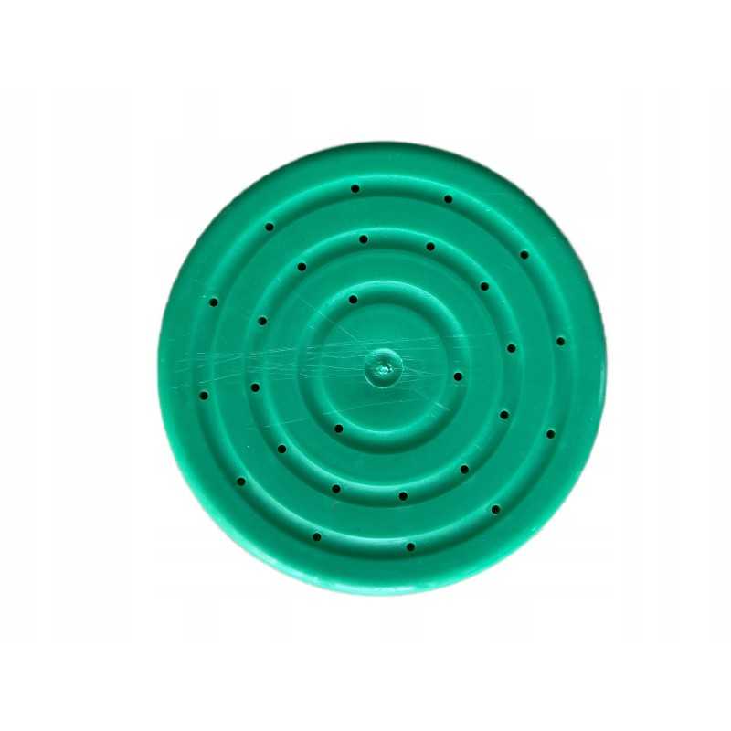 Stiklainio tiektuvo dangtelis su skylutėmis, žalias plastikas (20 vnt.)