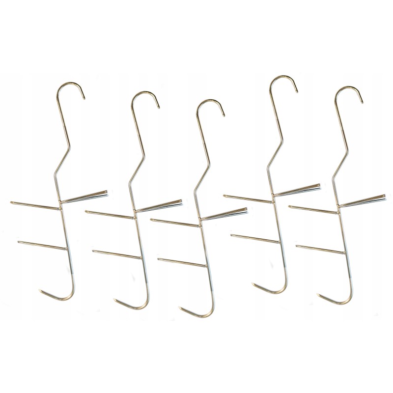 Nerūdijančio plieno rūkymo kabliukas ø3, trigubi kabliukai žuviai rūkyti - 5 vnt.