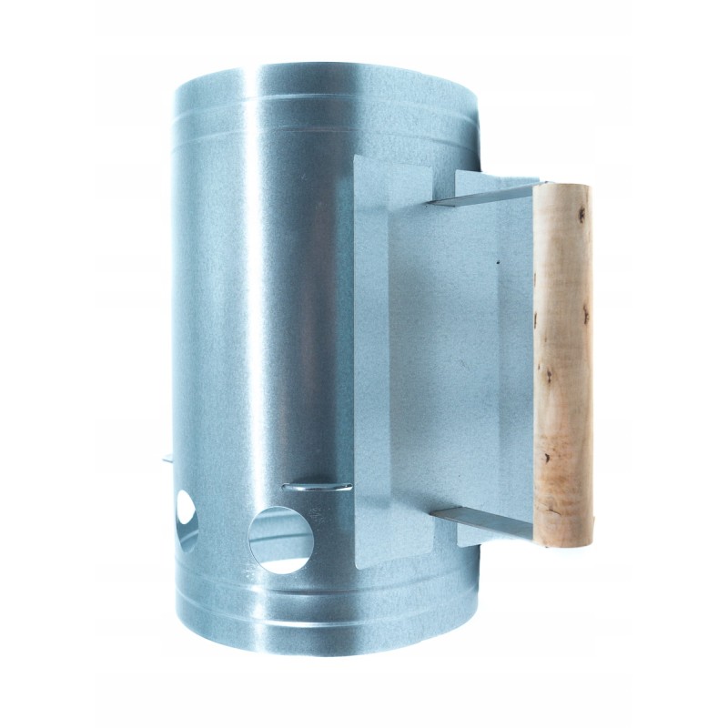 Kaminas anglies briketų kepsninei apšviesti