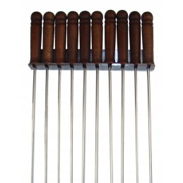 Nerūdijančio plieno laikiklis 10 dešrų šakučių