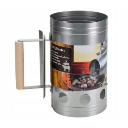 Kaminas anglies briketų grotelių apšvietimui, nerūdijantis plienas, 17 cm x 27 cm