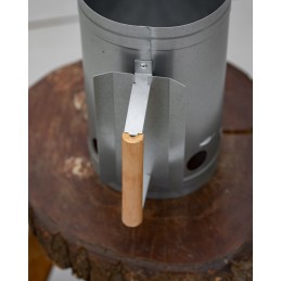 Kaminas anglies briketų grotelių apšvietimui, nerūdijantis plienas, 17 cm x 27 cm