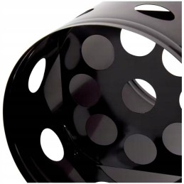 Kaminas Big Jeff šašlykinės apšvietimui, juodas, cinkuoto plieno, su rankena