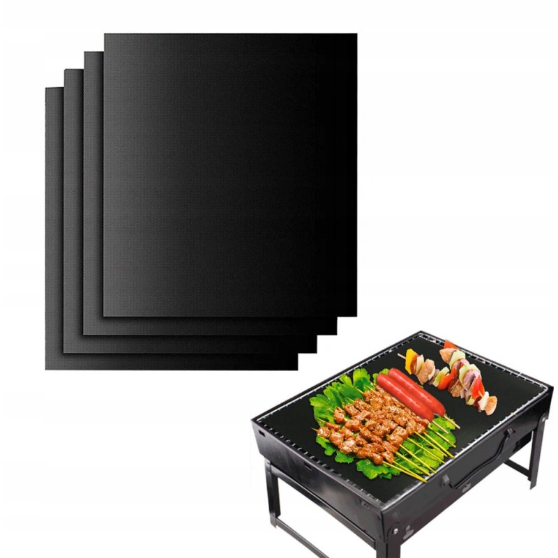 Tefloninis kilimėlis griliui, kepimo skardos, 5 vnt