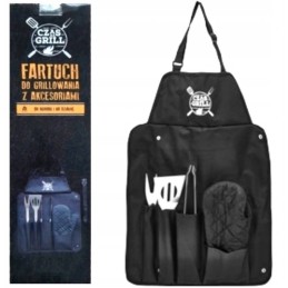 Grilio prijuostė su priedais, 5 vnt