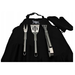 Grilio prijuostė su priedais, 5 vnt