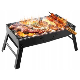 ⭐Turistinis grilis nešiojamas sulankstomas lagaminas anglis stovyklavietės kepsninė⭐