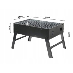 ⭐Turistinis grilis nešiojamas sulankstomas lagaminas anglis stovyklavietės kepsninė⭐