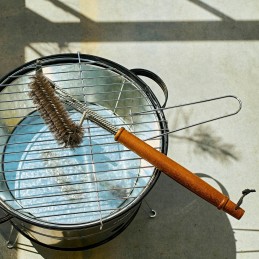 Lengvas grilio šepetys grotelių valymui su grandikliu 44x7 cm homla