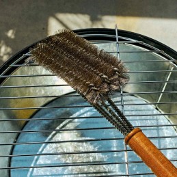 Lengvas grilio šepetys grotelių valymui su grandikliu 44x7 cm homla