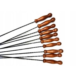 Šakės laužui su nerūdijančio plieno antgaliu 100, 10 vnt