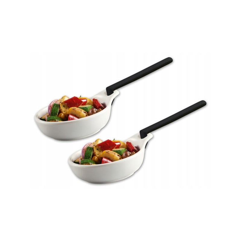 Akmens masės dubuo su nuimama rankena, 2 vnt