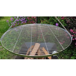 Grandinė 410 cm, cinkuota, komplektas pakabinamoms grotelėms skersmuo 90-100 cm, trikojis