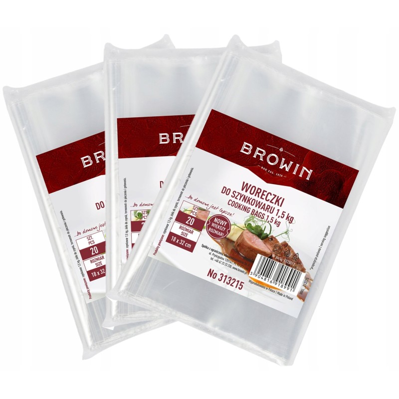 Kumpio gaminimo maišeliai su sertifikatu 1 5kg 60 vnt