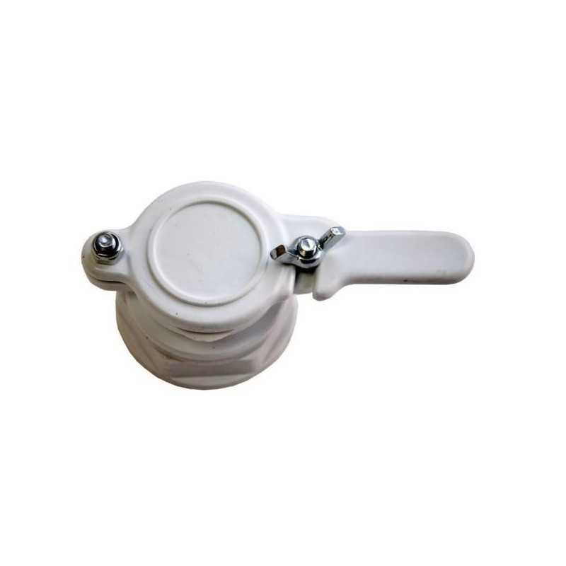 6/4'' plastikinis vožtuvas su veržle