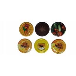 Stiklainis su dangteliu 720ml 8vnt pasigaminti savo dia. 82 mm.