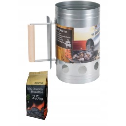 Kaminas anglies briketų kepsninei apšviesti