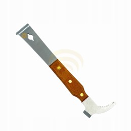 Nerūdijančio plieno kaltas rėme su avilio kabliu