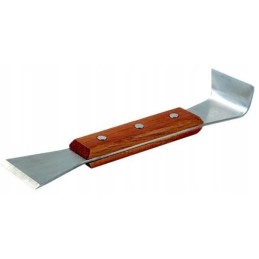 Bitininkystės kaltas nerūdijančio plieno rėme, skirtas bityno aviliams, ilgis 20 cm