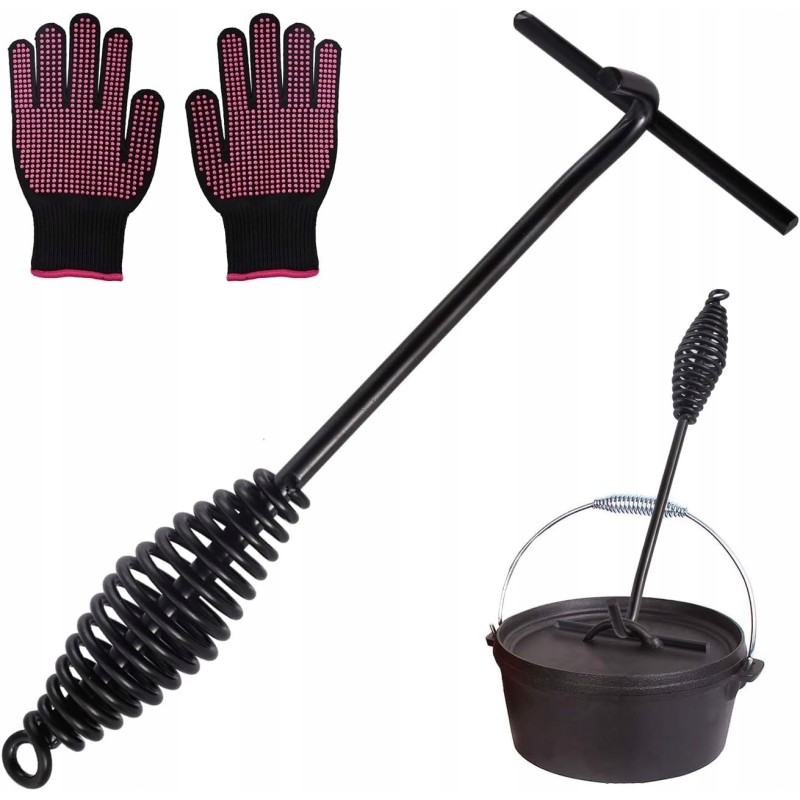 Rankena puodo ar ketaus katilo dangčiui