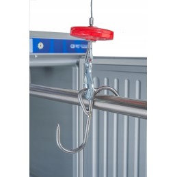 Kablys su ąsu gervėms, nerūdijantis plienas, 100 kg