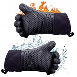 Termoizoliacinės apsauginės pirštinės grilio grotelėms