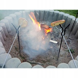 Mega rinkinys iš 4 vnt židinio šakučių grilio šakių