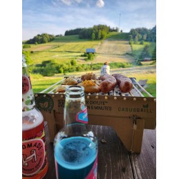 Casus grilis popierinėje pakuotėje