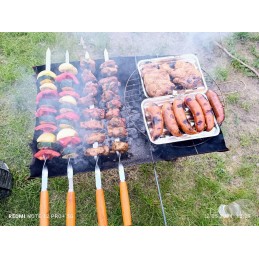 Iešmeliai griliui, 60 cm, rinkinyje 4 vnt