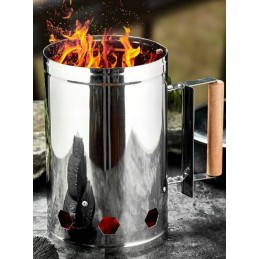 Kaminas grotelių uždegimui, anglies briketai, židinio starteris, viryklė