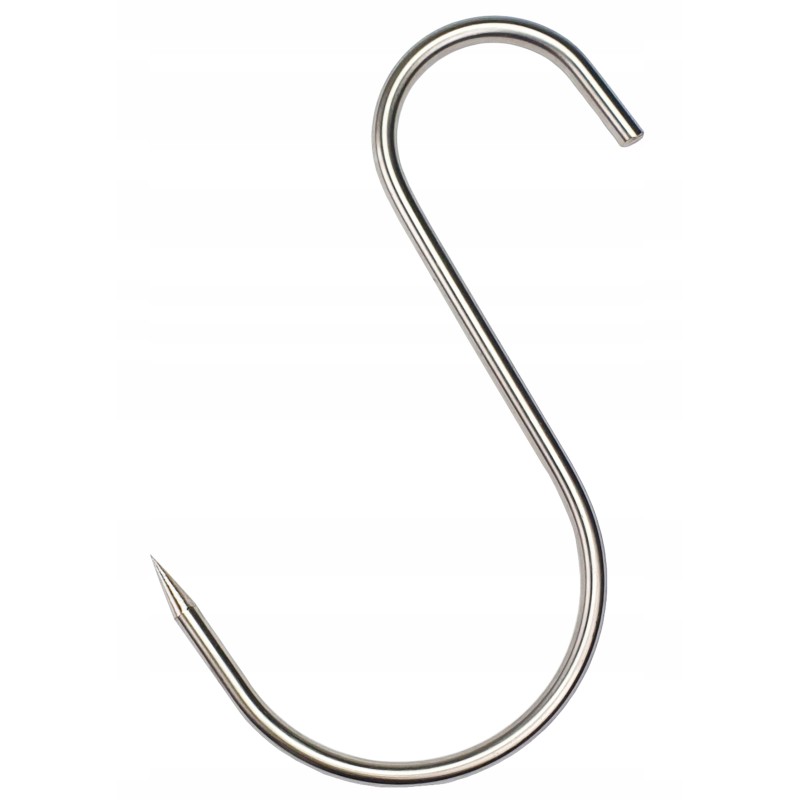 S 515 rūkymo kablys 15 cm fi 5 skirtas rūkymui labai stiprus aštrus prabangus nerūdijantis plienas