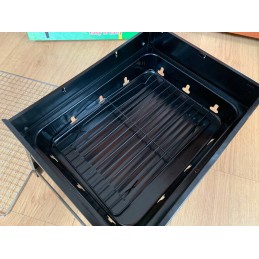 Sodo kepsninė su anglimis, kelioninė, nešiojama, sulankstoma, lagaminas