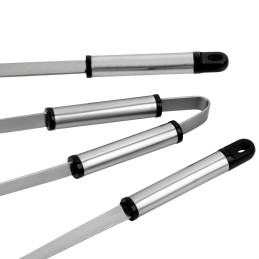 3 dalių nerūdijančio plieno kepsninės stalo įrankiai