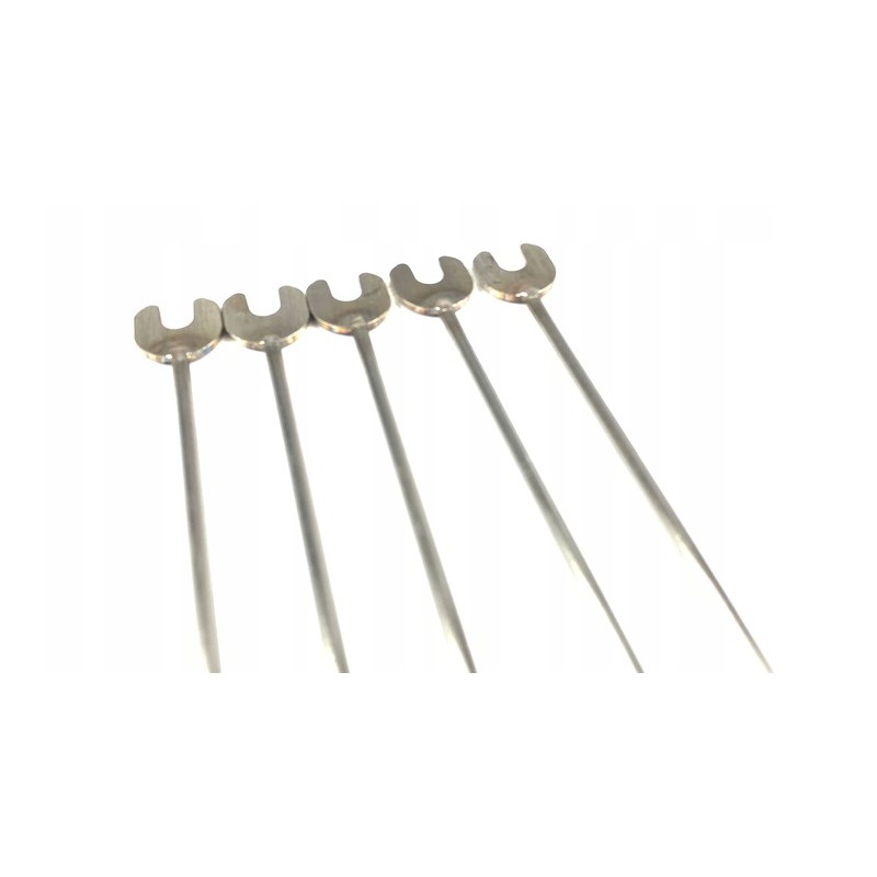 Nerūdijančio plieno atramos ugnies lazdoms - 5 vnt