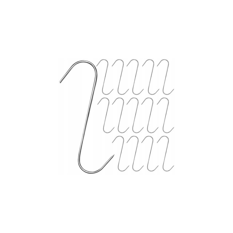 Rūkymo kabliukai 15x4 5x0 3cm stiprūs 15 vnt