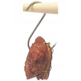 S 515 rūkymo kablys 15 cm fi 5 skirtas rūkymui labai stiprus aštrus prabangus nerūdijantis plienas