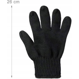 Relaxdays apsauginė grilio pirštinė, atspari aukštai temperatūrai, juoda - 1 vnt