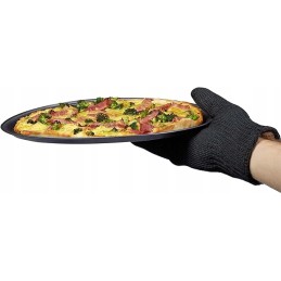 Relaxdays apsauginė grilio pirštinė, atspari aukštai temperatūrai, juoda - 1 vnt