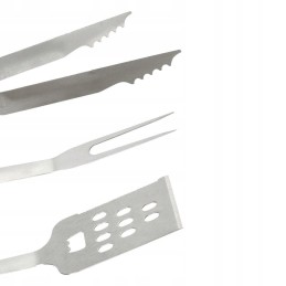 Indai kepsninės priedai kepsninėms žnyplėms mentelių šakučių rinkinys 3 vnt.