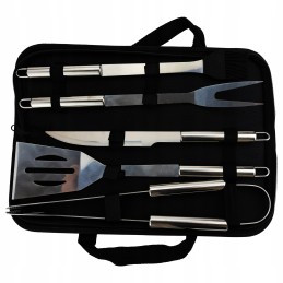 Virtuvės reikmenys, kepsninės stalo įrankių rinkinys dėkle