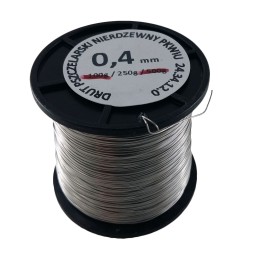 Bitininkystės viela 0,4mm 250g, nerūdijantis plienas, žarnos rėmas